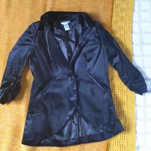 ModCloth Black Velvet blazer